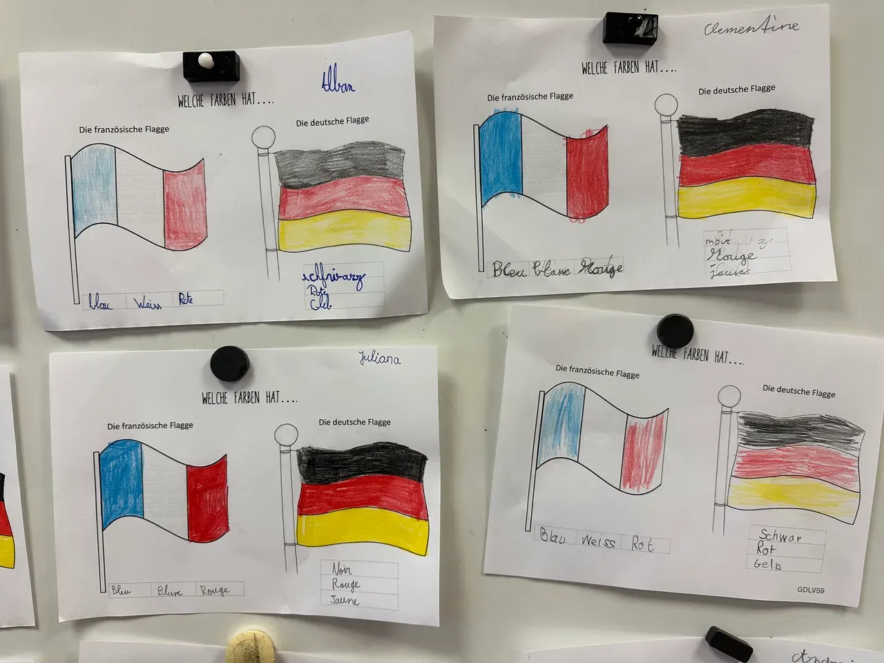 Deutsch-fran­zö­si­sche Schü­ler­ar­bei­ten
